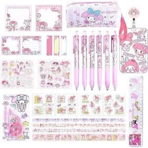 Cute Cartoon Kawaii School Supplies Set for Kids